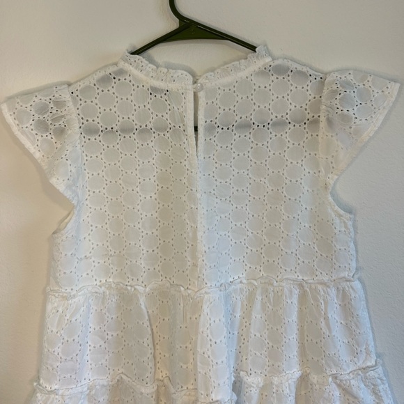 Sim‎ & Sam Women’s White Ruffle Top Size Small - Picture 5 of 11